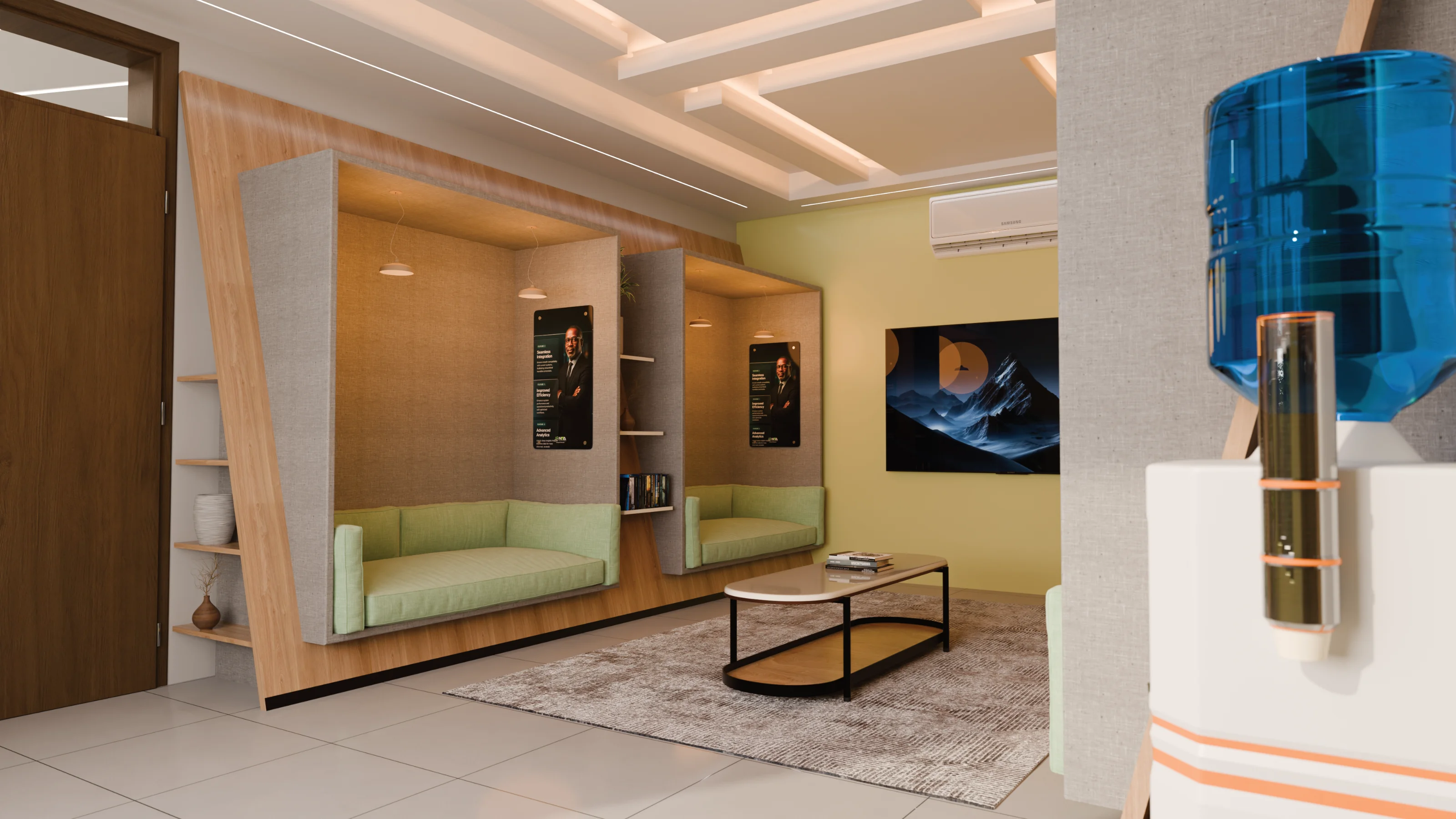 Ceiling and lighting treatment