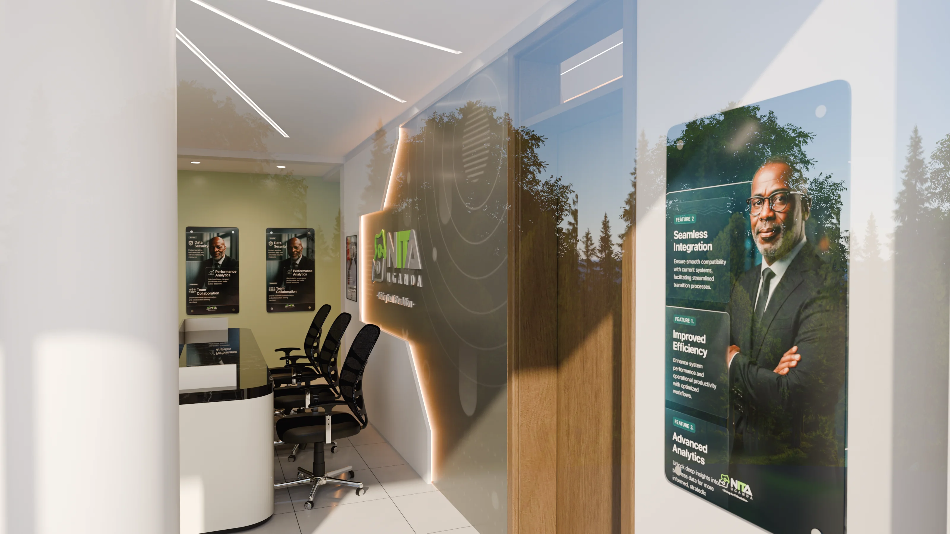 Lounge seating area