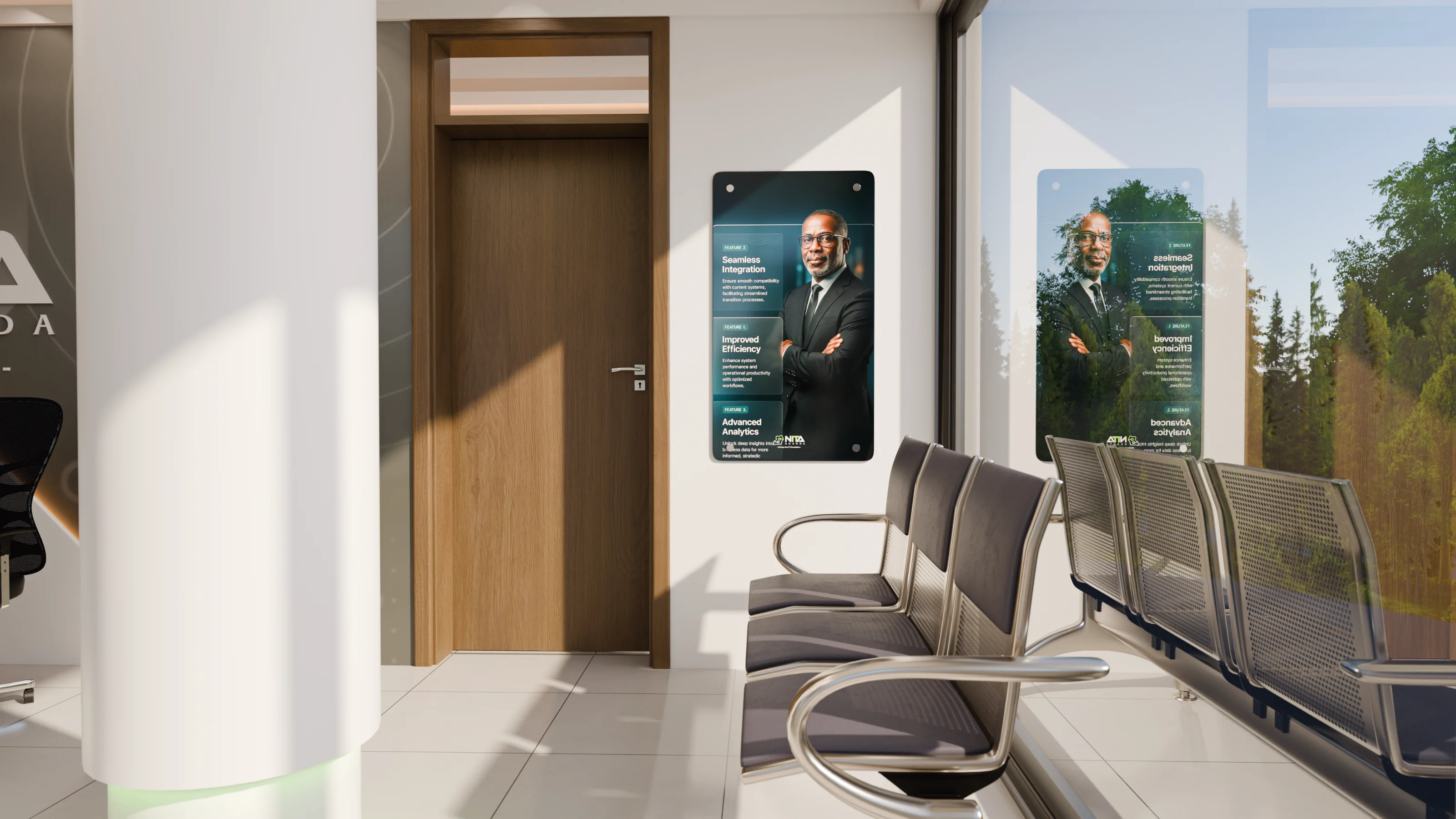 Lounge detail and material palette